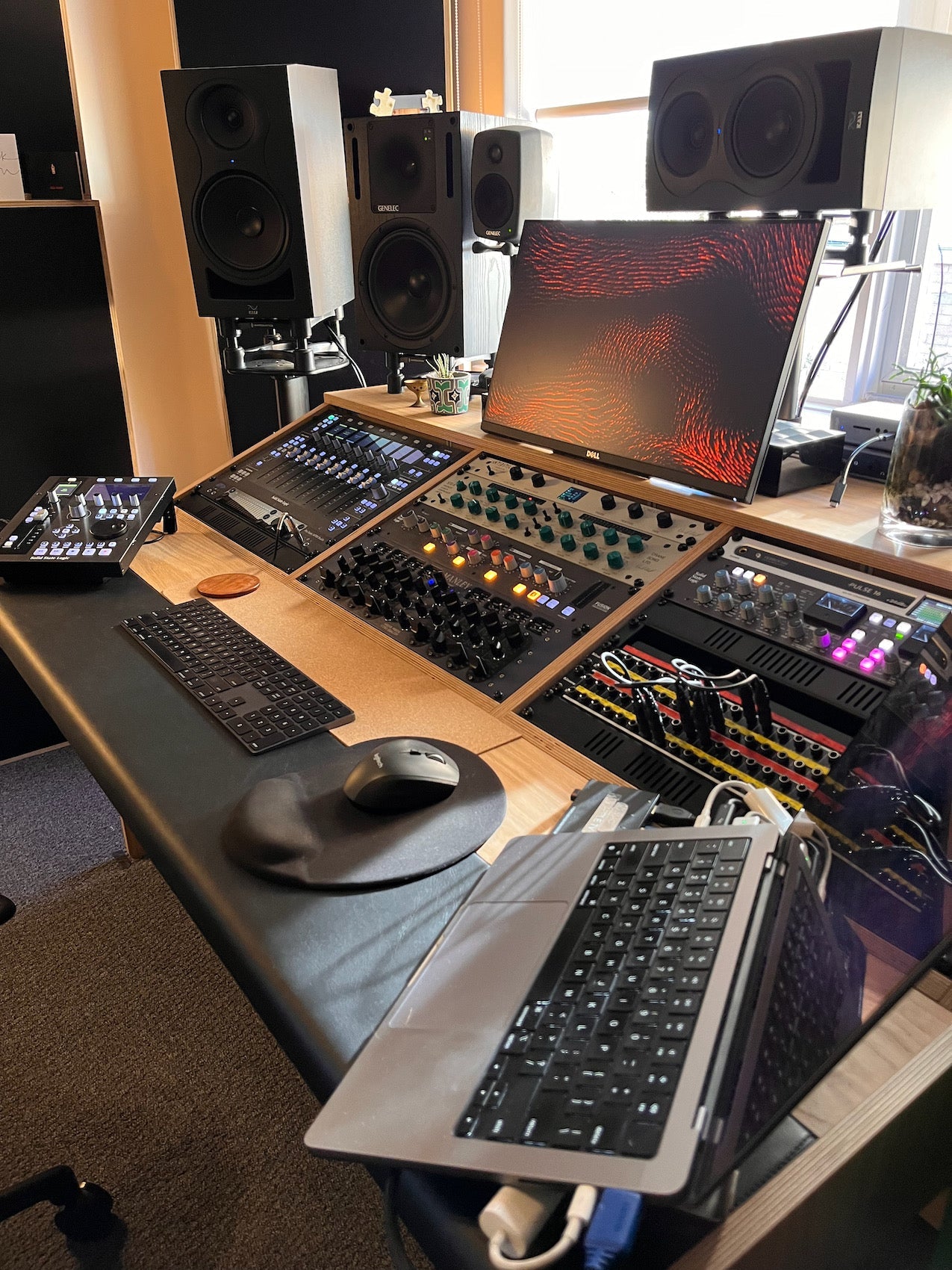 Studio Desks with large rack capacity