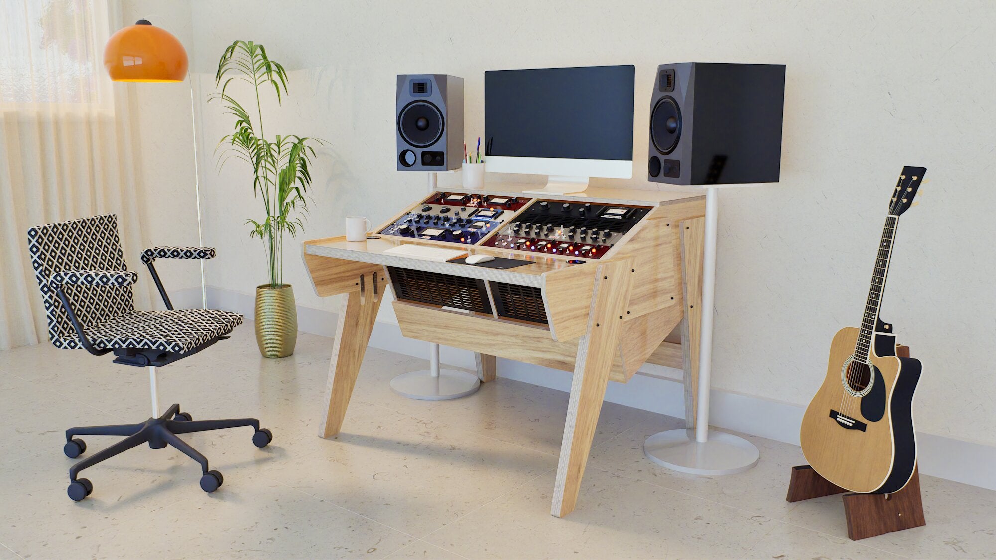 ategisデスク Arcade 2A - Studio Desk for Mastering – Fusion Studio Works