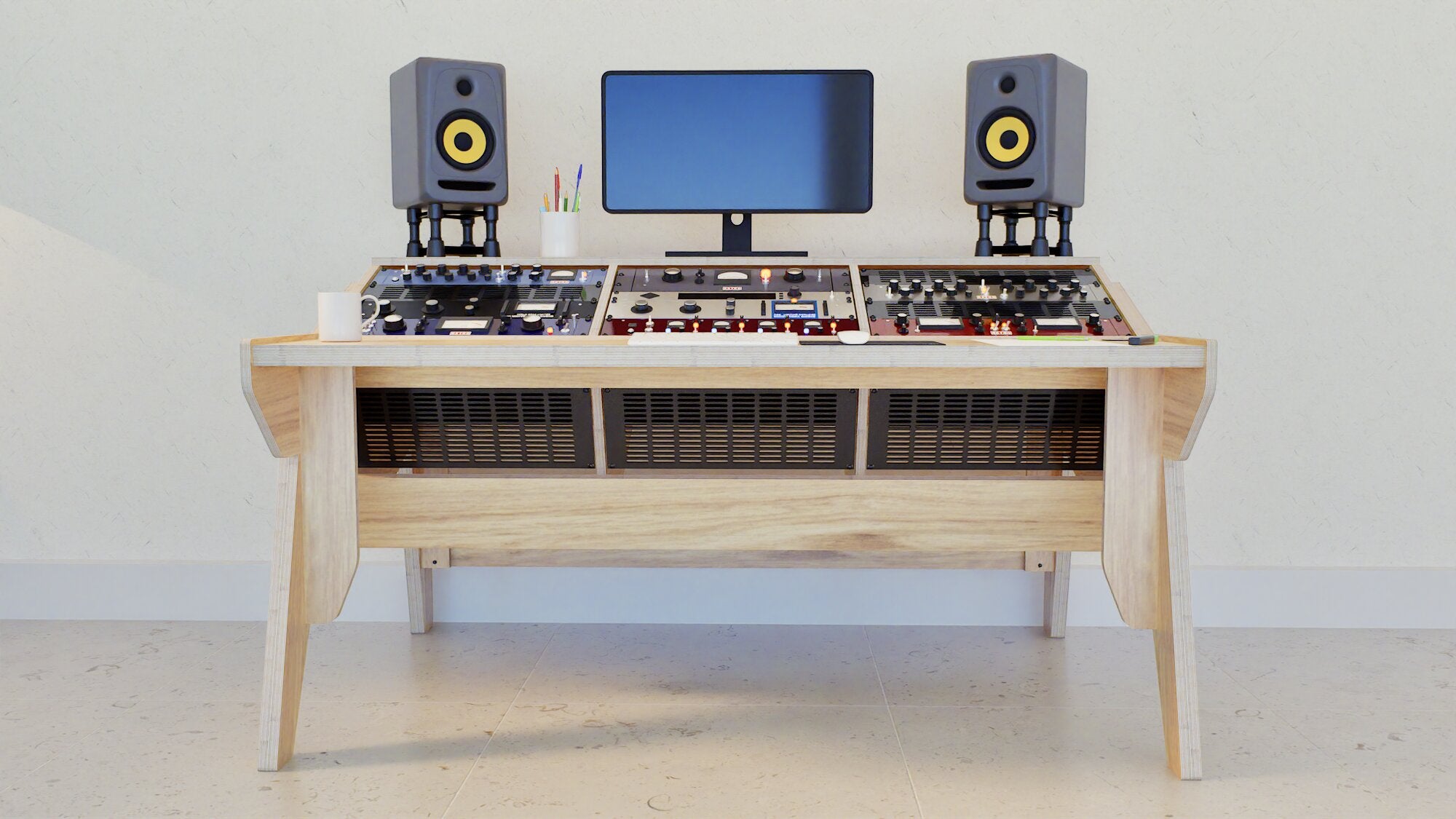 Arcade 3A - Studio Desk for Mastering – Fusion Studio Works