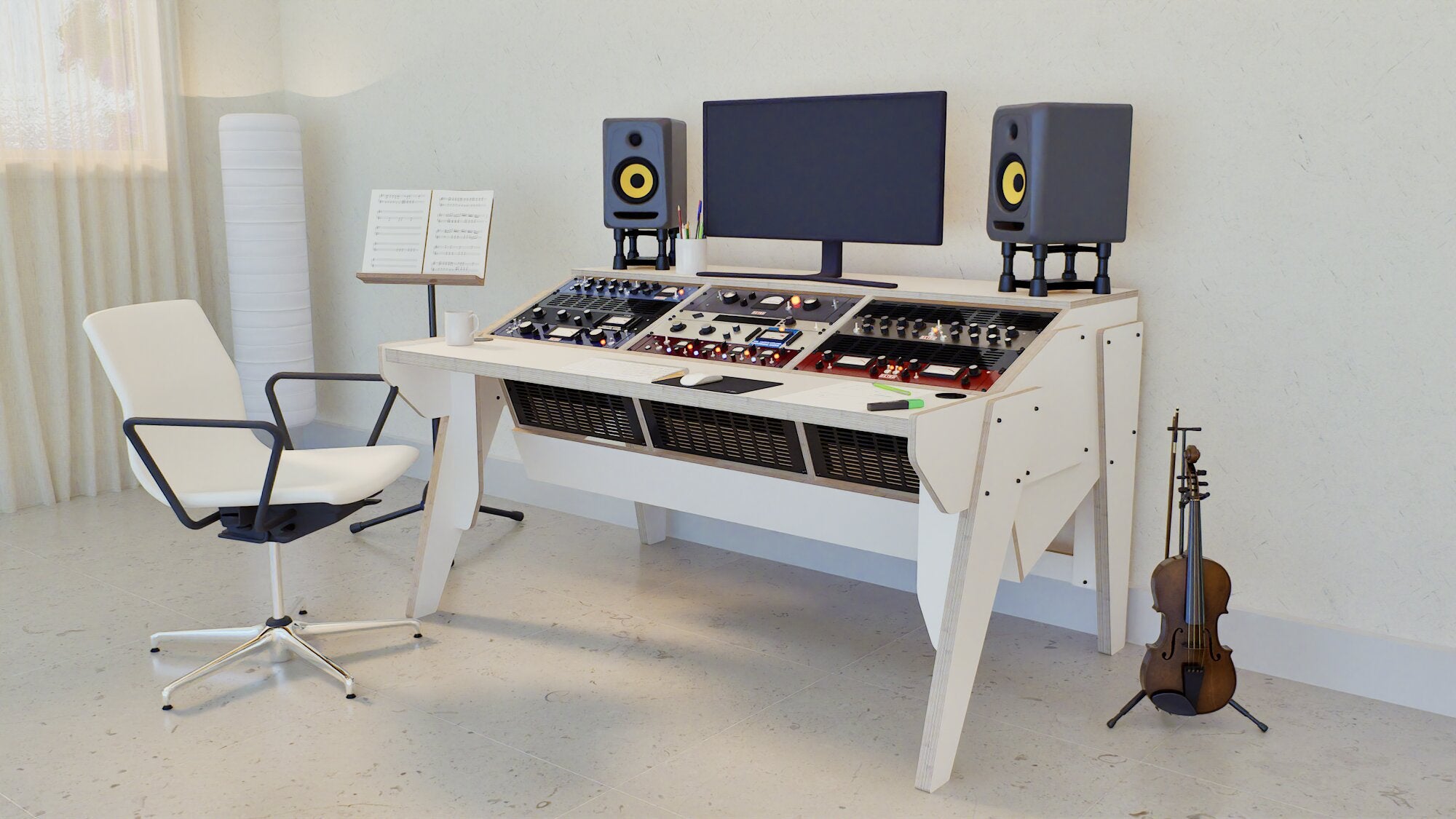 Arcade 3A - Studio Desk for Mastering – Fusion Studio Works