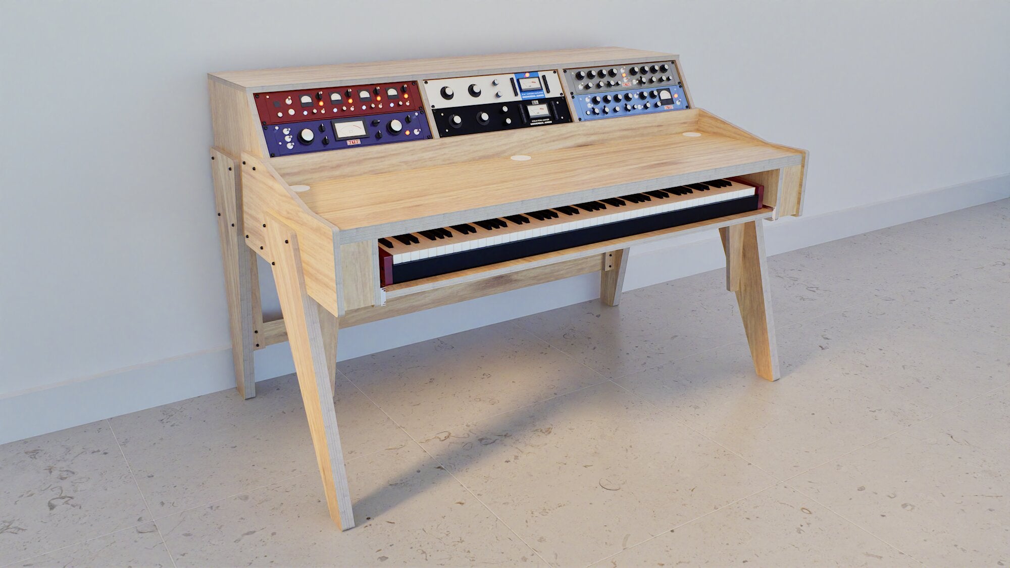 Europa 3B - Studio Desk for Home Music Production – Fusion Studio