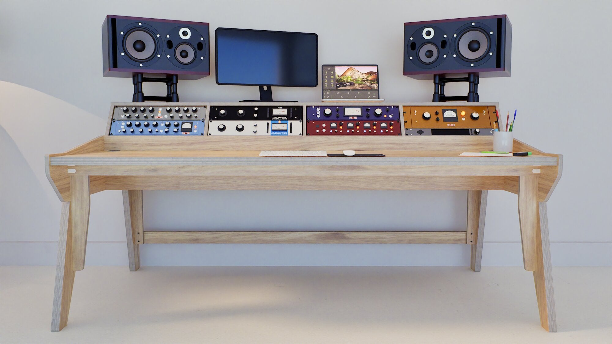 Europa 4B - Studio Desk for Music Production – Fusion Studio Works