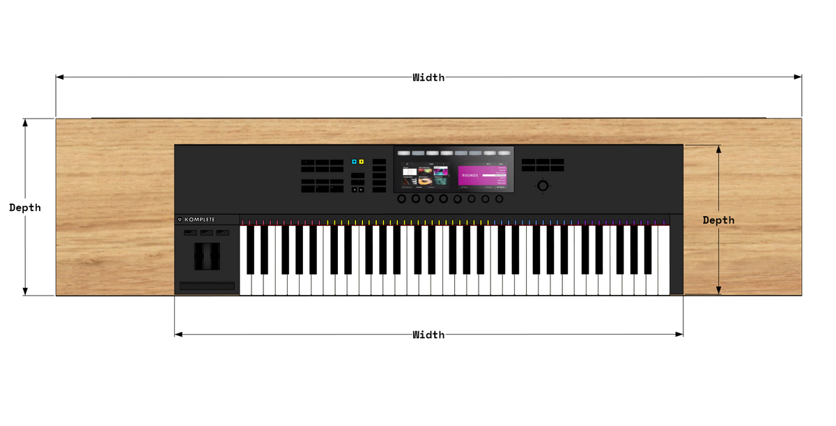 How Many Inches Computer Keyboard How to measure up your keyboard instrument for a studio desk – Fusion ...