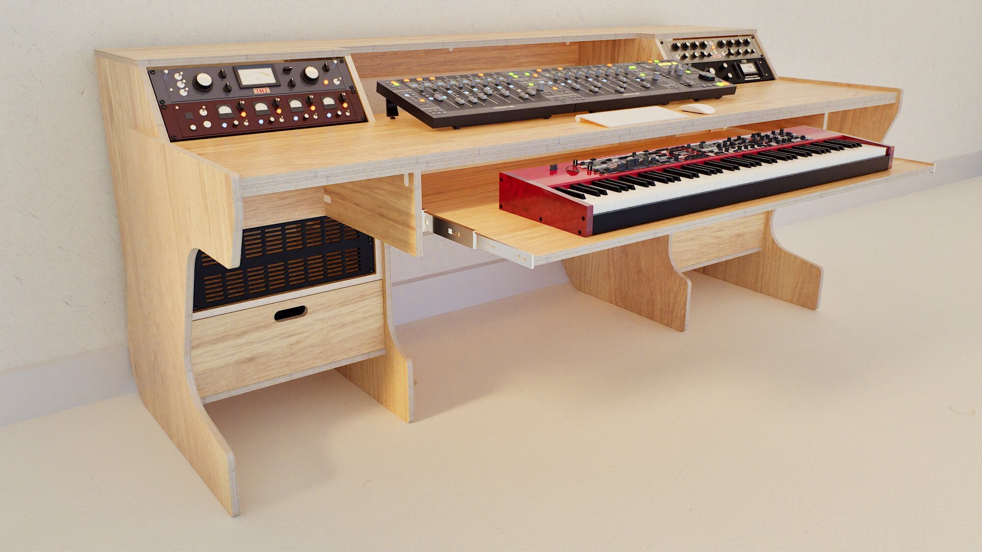 Middle Eight 2BT - Studio Desk for Consoles and Keyboards – Fusion