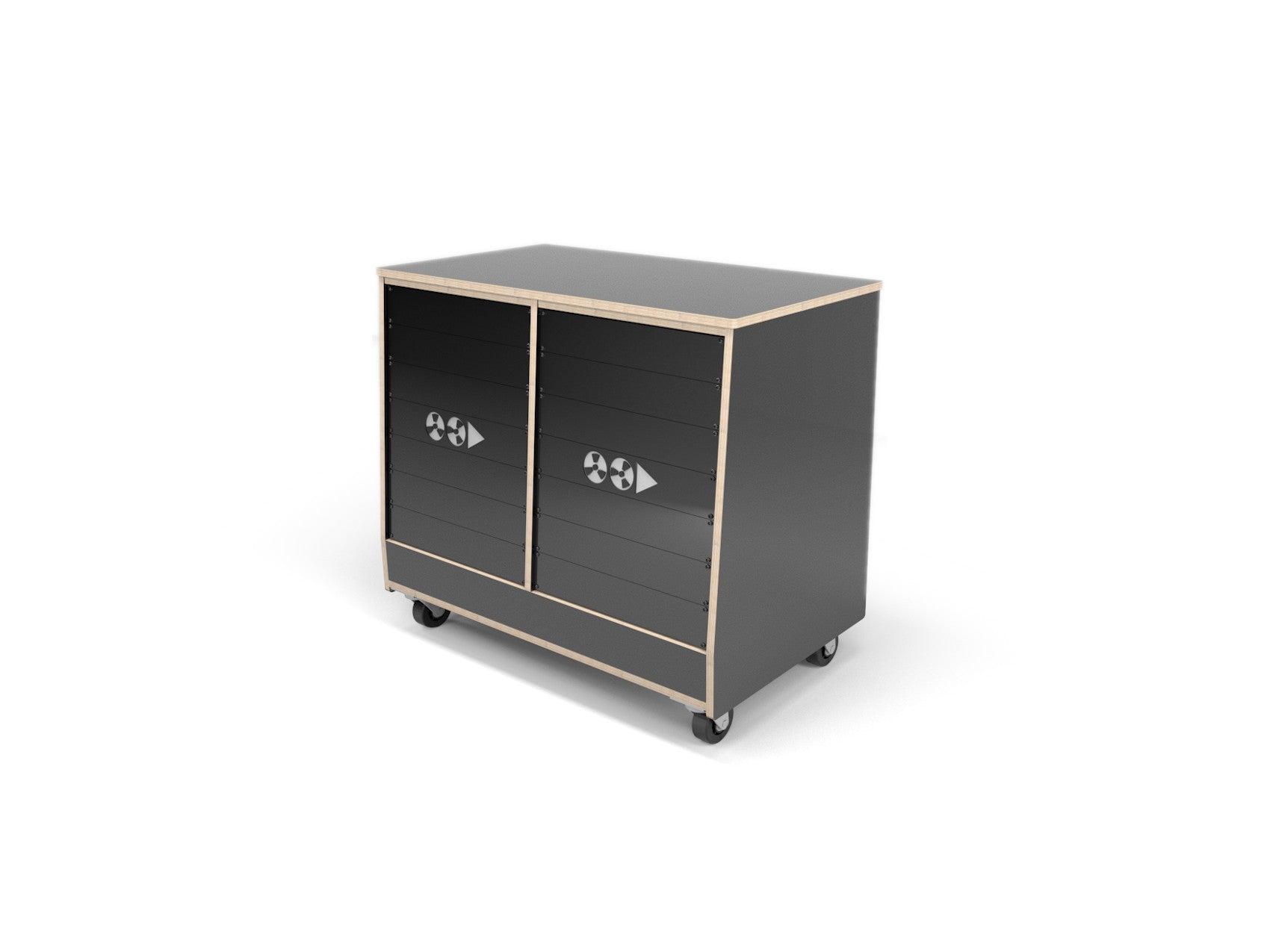 2 Rack 1914 - 28RU Rolling Studio Rack – Fusion Studio Works