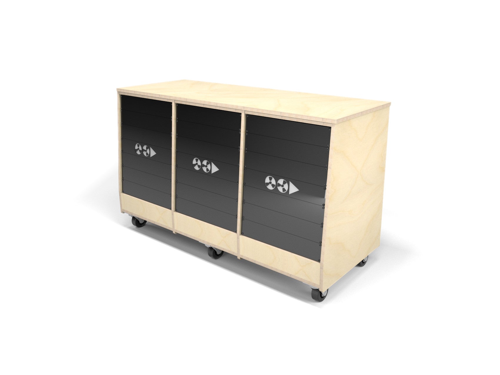 3 Rack 1914 - 42RU Rolling Studio Rack – Fusion Studio Works