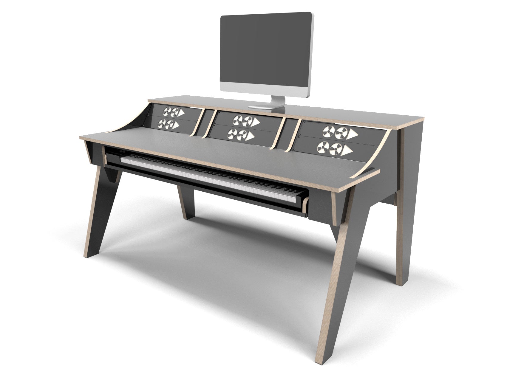 Studio Workstation Desk With Keyboard Studio Furniture Workstation