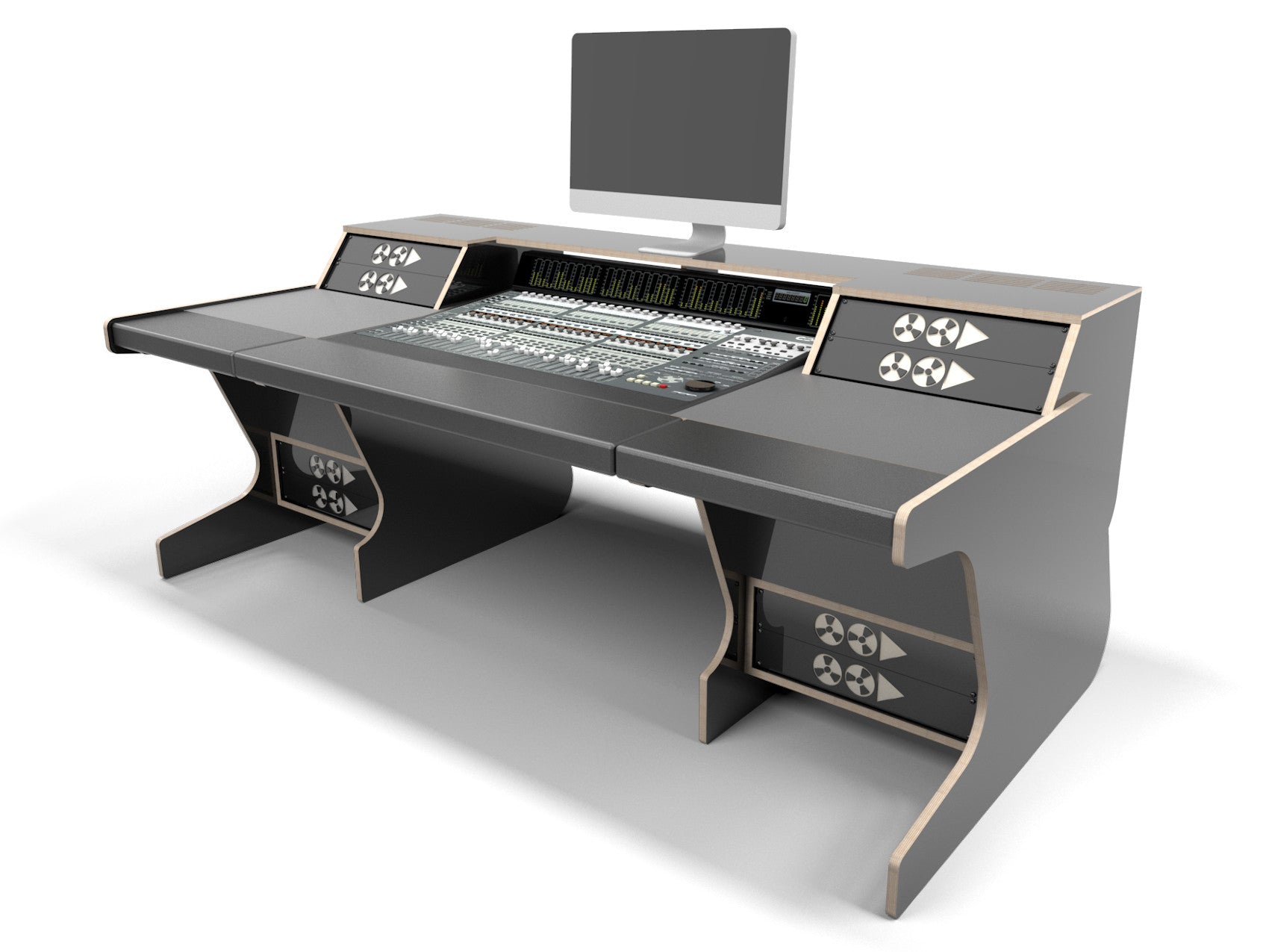 Recording Studio Mixing Desk with Mixer Control Desk Slider Stock